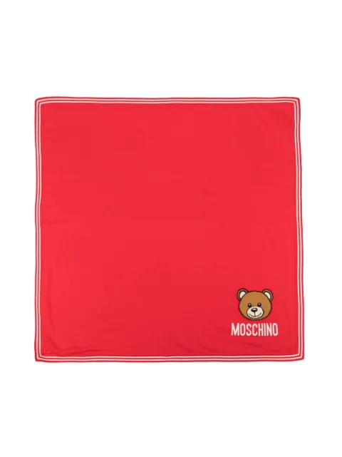 Moschino Kids Teddy Bear-intarsia blanket