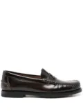 Tod's brushed-leather loafers - Brown
