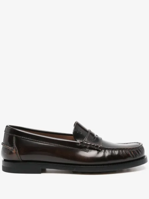 Tod's brushed-leather loafers