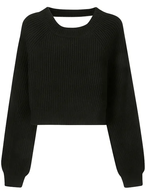 Yohji Yamamoto backless cropped top
