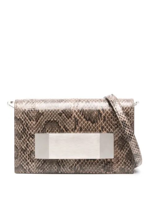 Rick Owens snakeskin-effect clutch bag