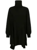 Yohji Yamamoto high-neck knitted dress - Black