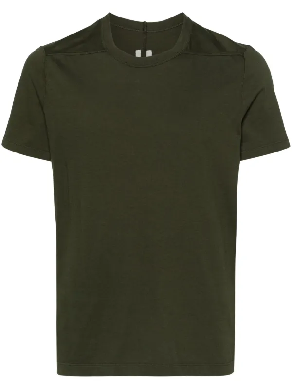 Rick Owens Crew Neck Cotton T-shirt | Green | FARFETCH
