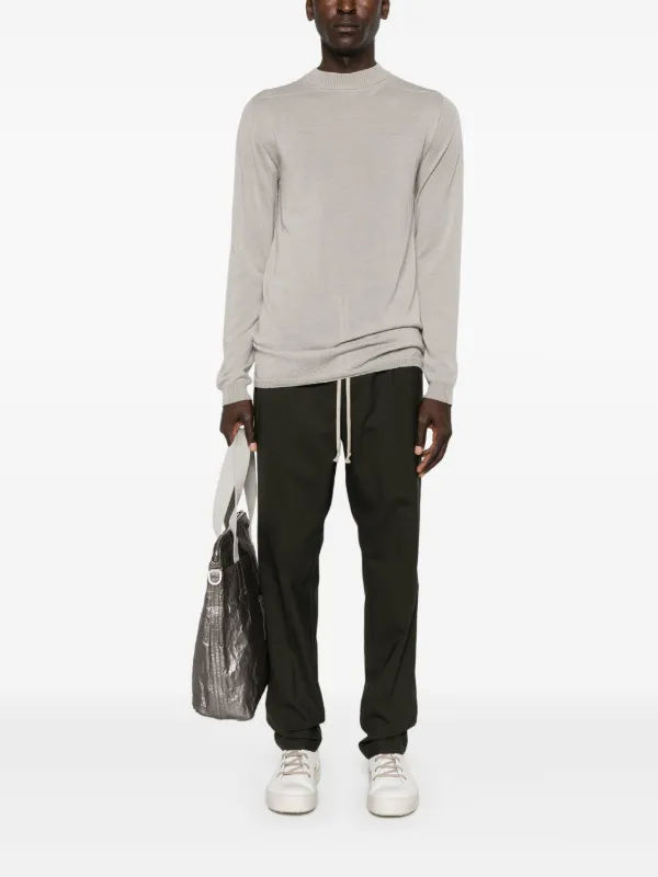Rick Owens Level Lupetto fine-knit Jumper | Grey | FARFETCH