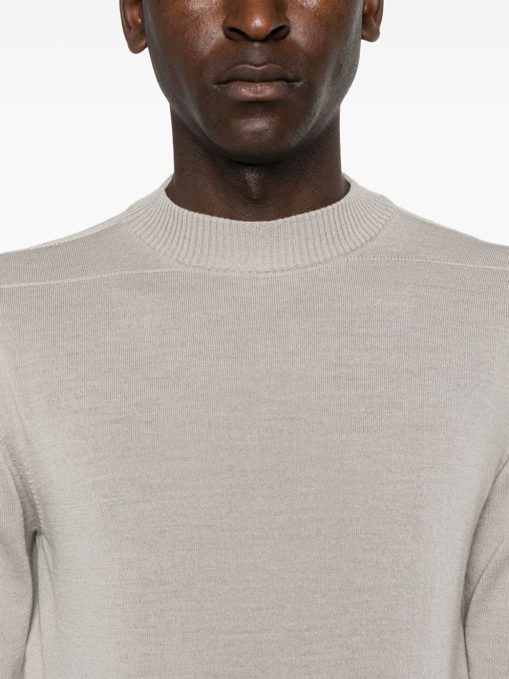 RICK OWENS LEVEL LUPETTO FINE-KNIT JUMPER 