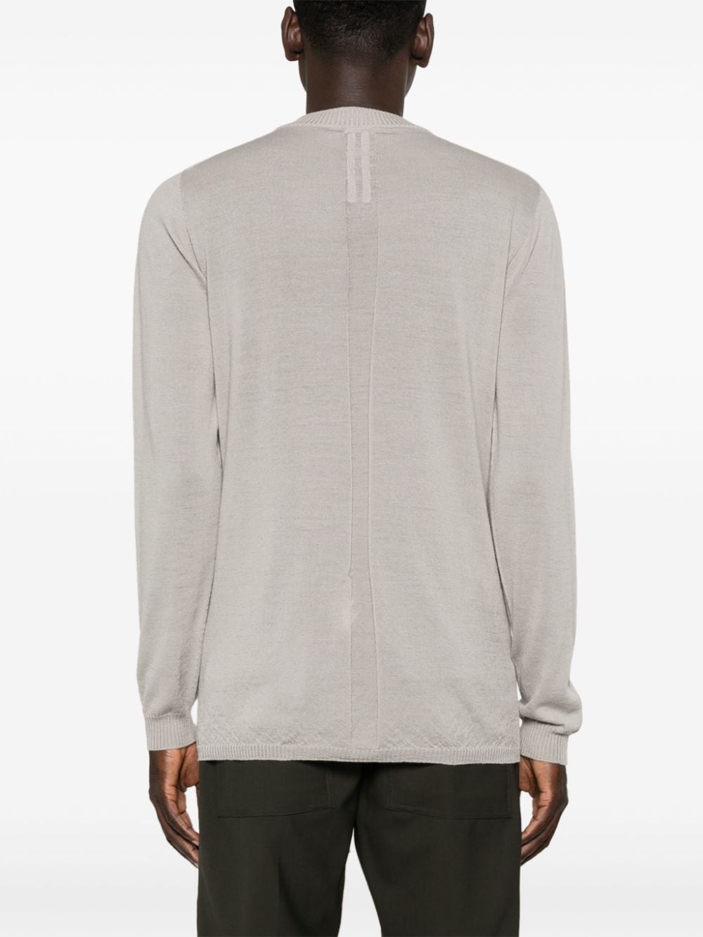 RICK OWENS LEVEL LUPETTO FINE-KNIT JUMPER 