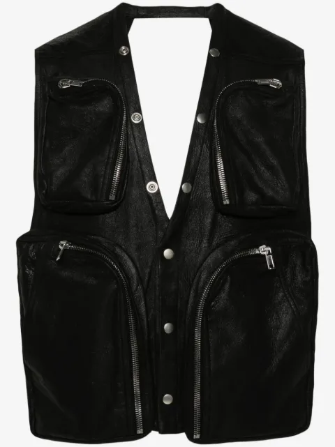 Rick Owens chaleco con cuello en V