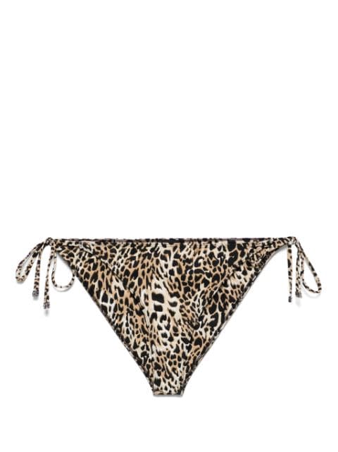 Givenchy 4G-detail leopard-print bikini bottoms