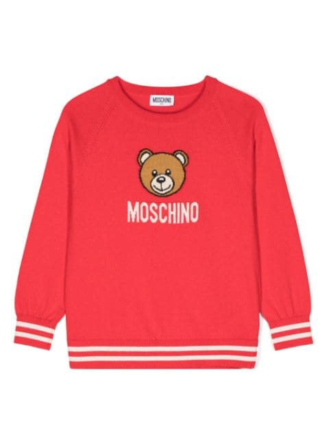 Moschino Kids suéter tejido con motivo Teddy Bear