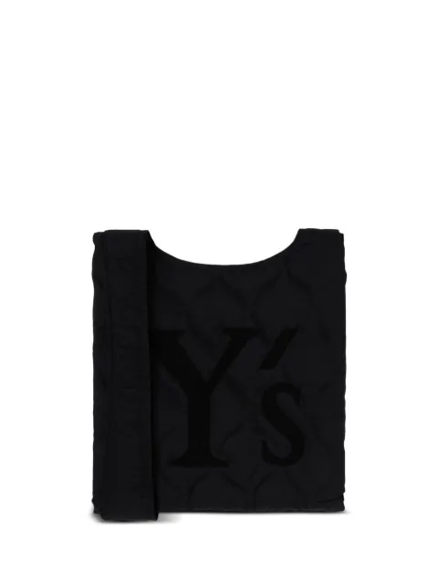 Y's logo padded two-way shoulder bag