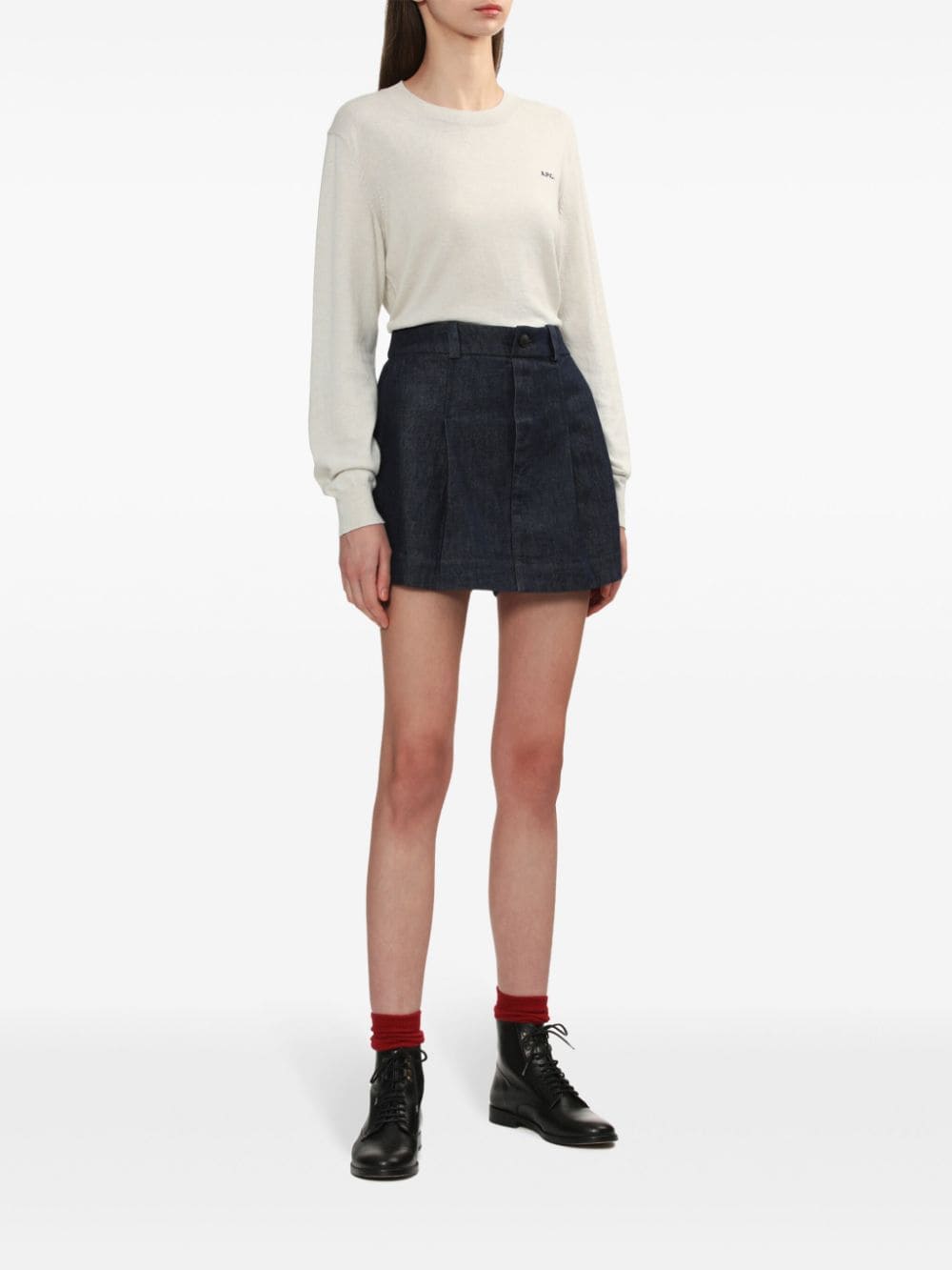 rag & bone Esme skort - Blauw