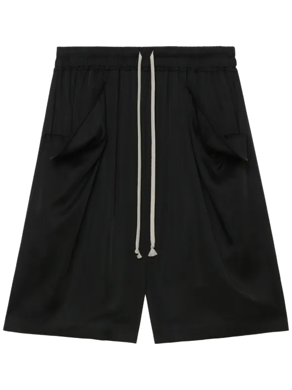 関送込【RICK OWENS】DRKSHDW ワイドレッグショーツ ブラック 関送込【RICK OWENS】DRKSHDW ワイドレッグショーツ ブラック