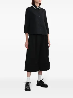 ラッフルトリム クロップドパンツ Simone Rocha x H&M 32