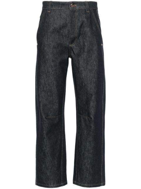 Brunello Cucinelli contrast-stitching tapered jeans Women