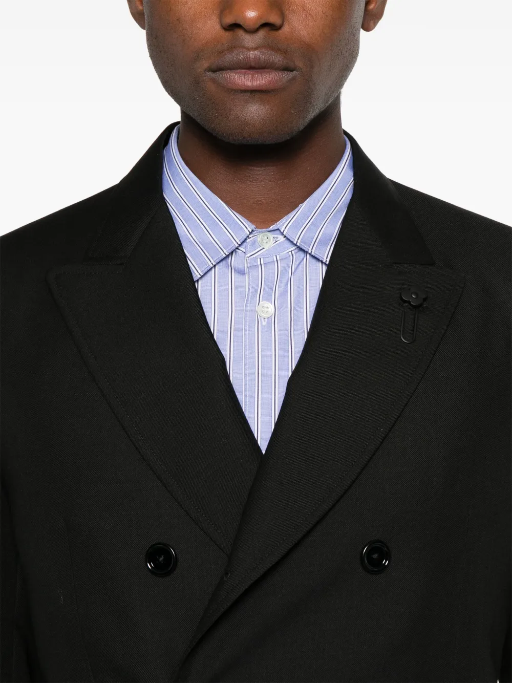 Lardini Blazer met dubbele rij knopen Zwart