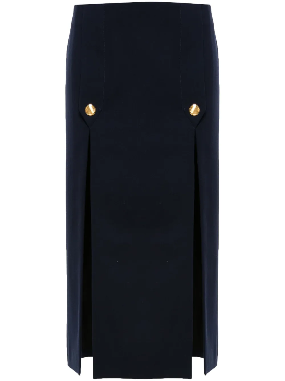 Chloé Gonna midi con spacchi laterali - Blu