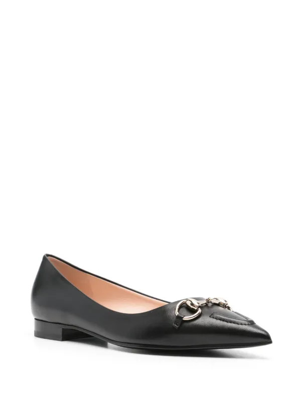 Gucci black flat shoes online