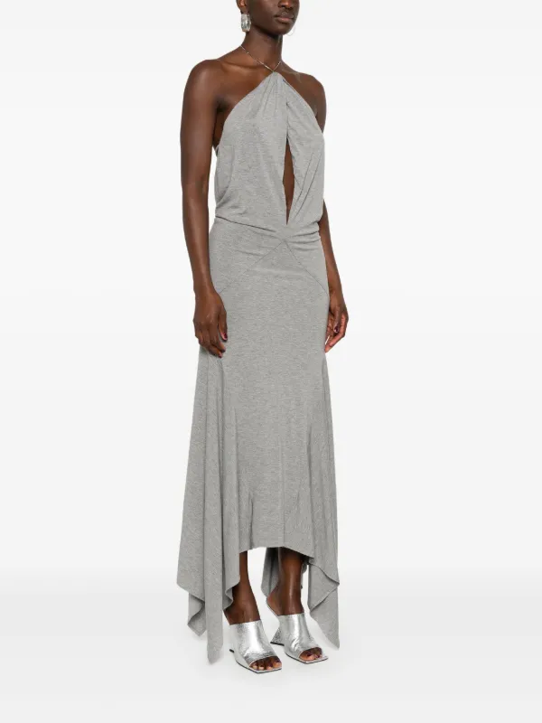 ワンピース THE ATTICO Woman Dress Grey 247WCA308V082 084 Grey midi dress for Women | THE ATTICO®