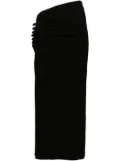 Rabanne ruched midi skirt - Black
