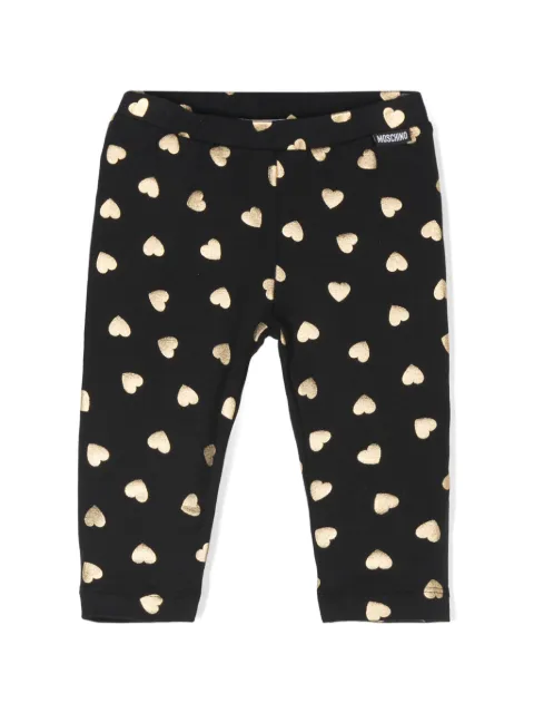Moschino Kids heart-print leggins