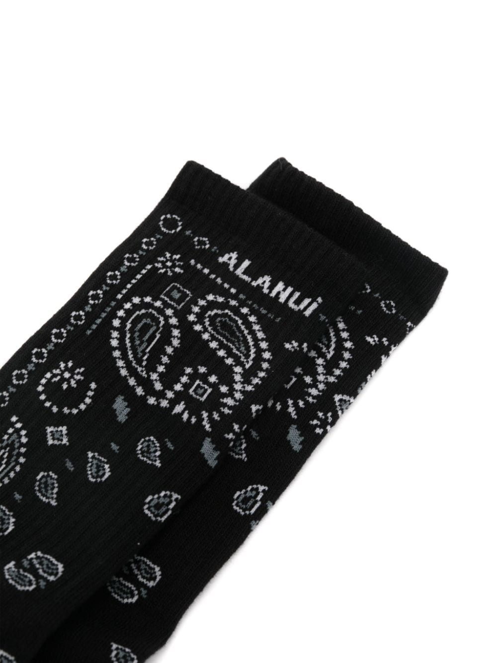 Alanui Sokken met bandana-print - Zwart