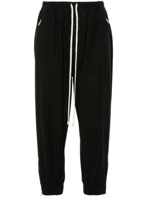 Rick Owens cropped fleece track pants