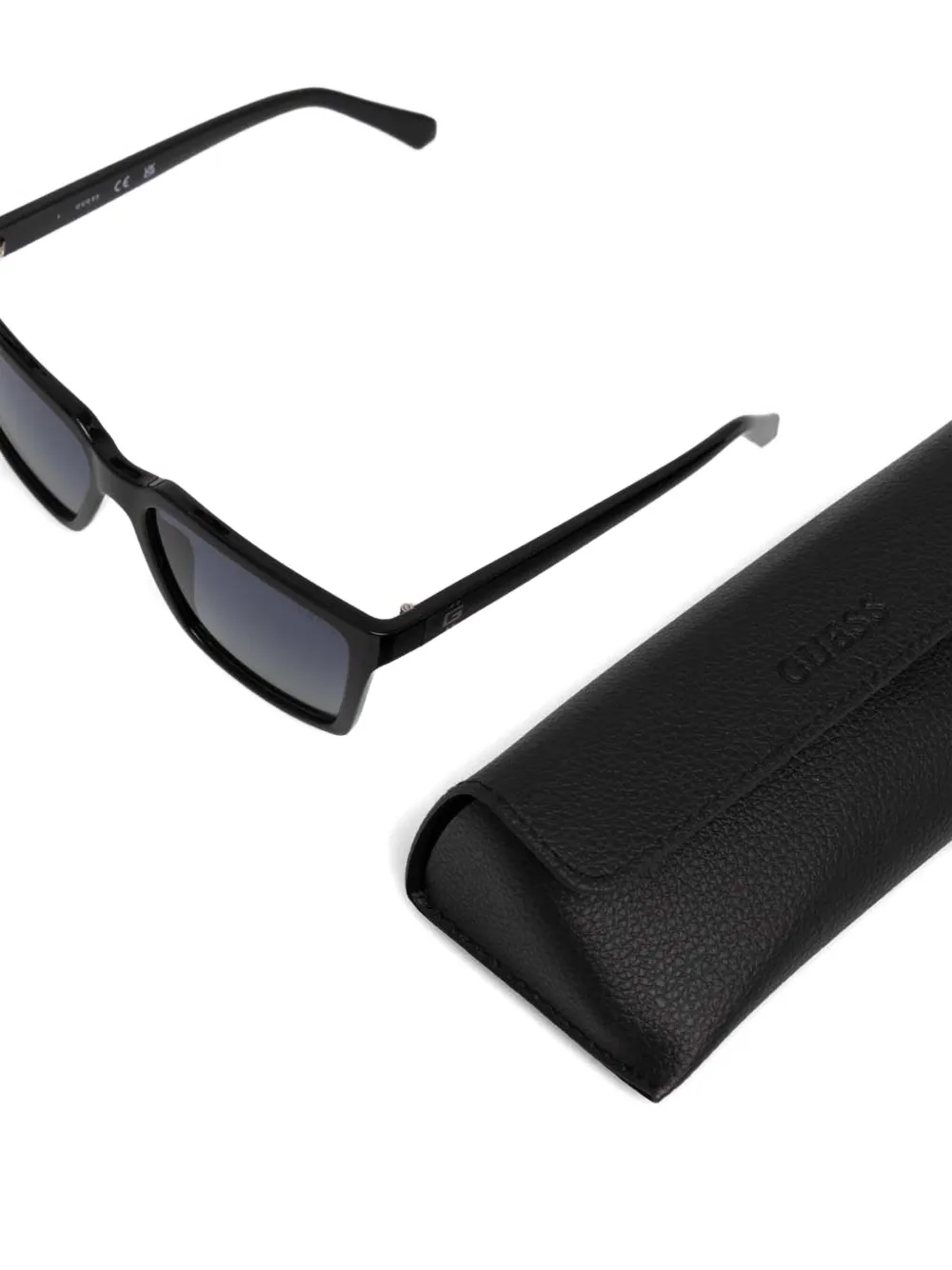 GUESS EYEWEAR Zonnebril met rechthoekig montuur Zwart