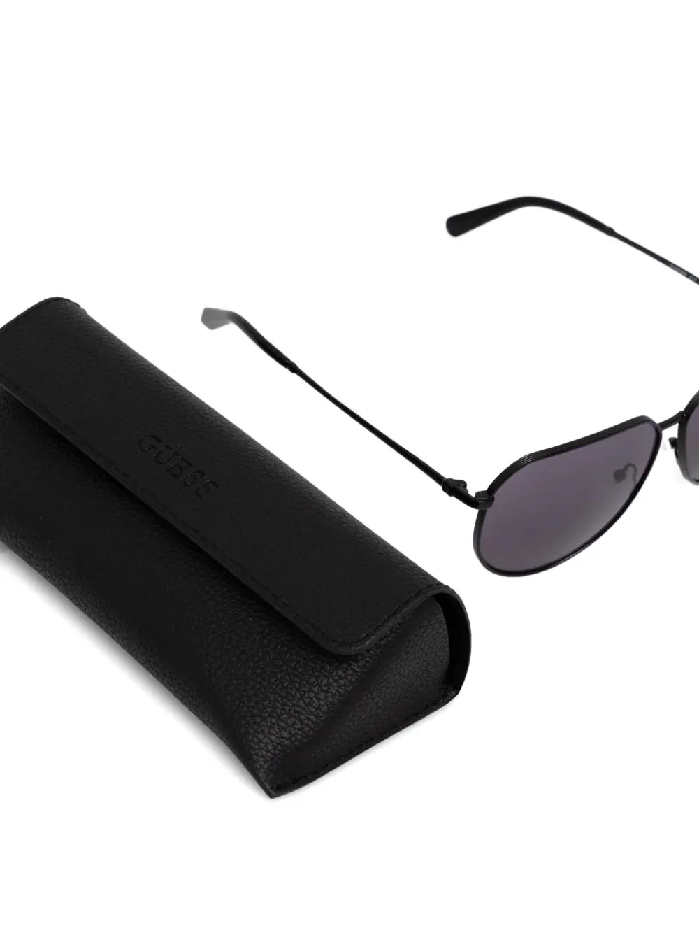 GUESS EYEWEAR Zonnebril met ovalen montuur Zwart