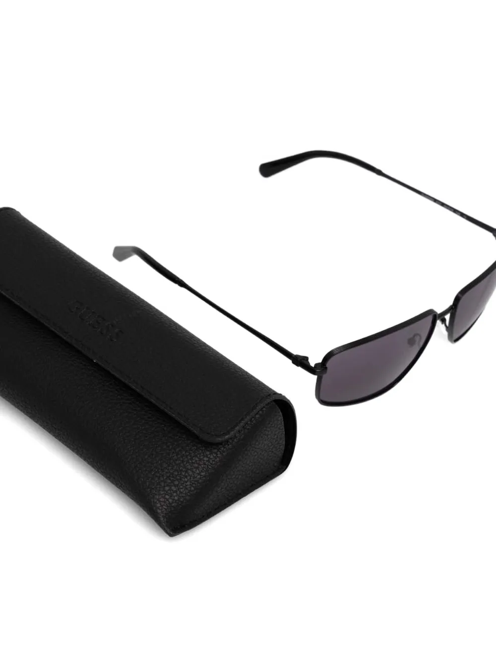 GUESS EYEWEAR Zonnebril met rechthoekig montuur Zwart