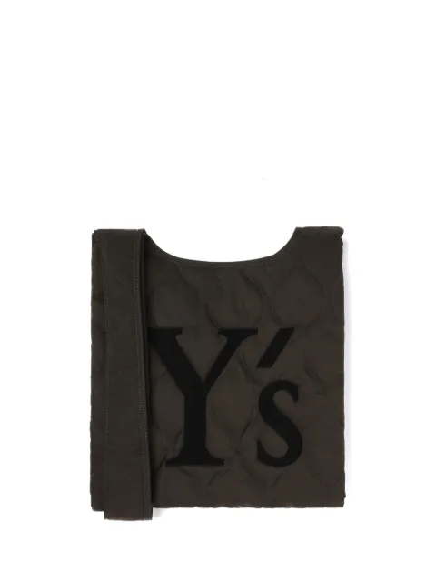 Y's logo-printed two-way shoulder bag