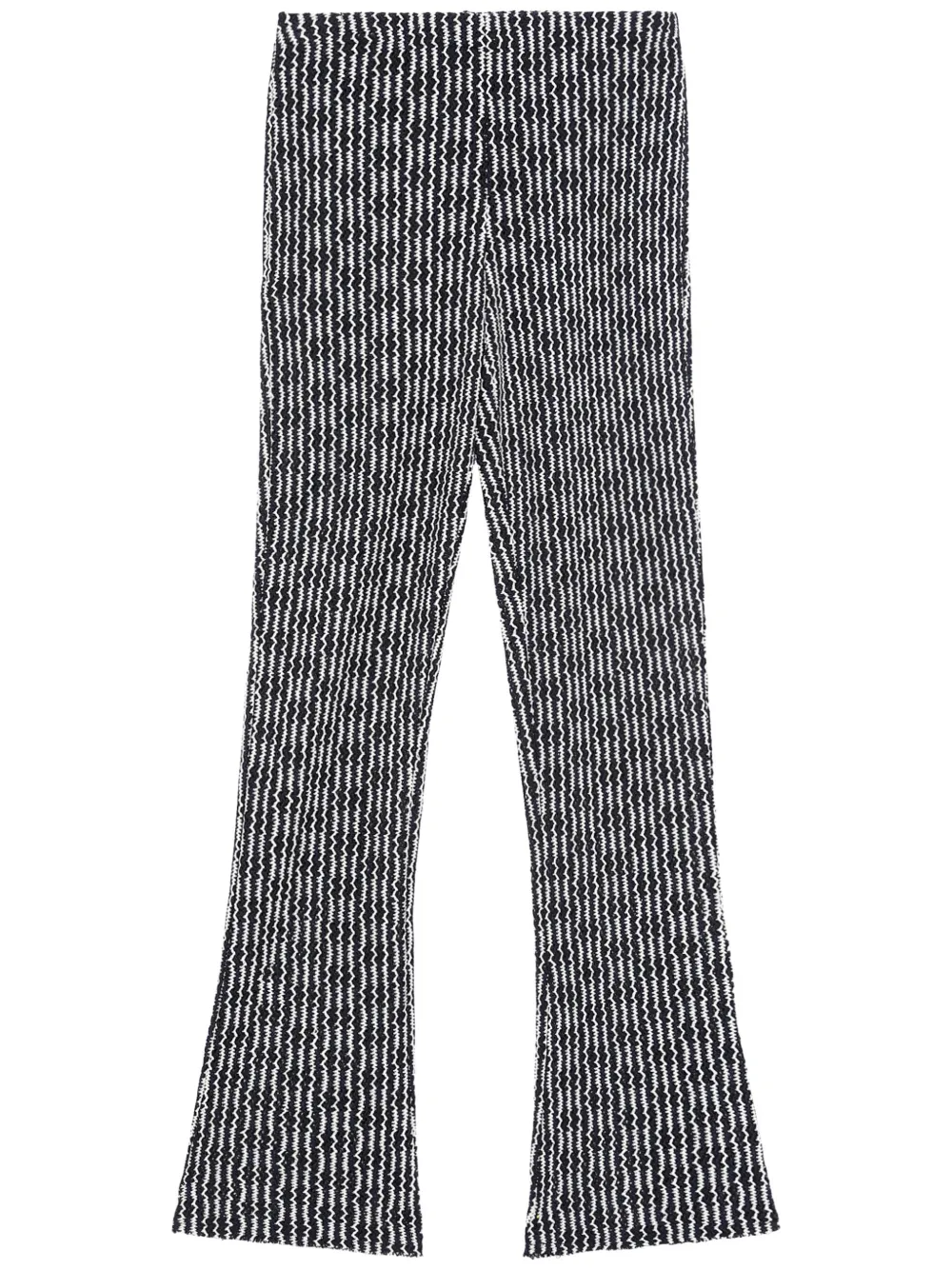 rag & bone zigzag pattern slim-legged trousers – Black