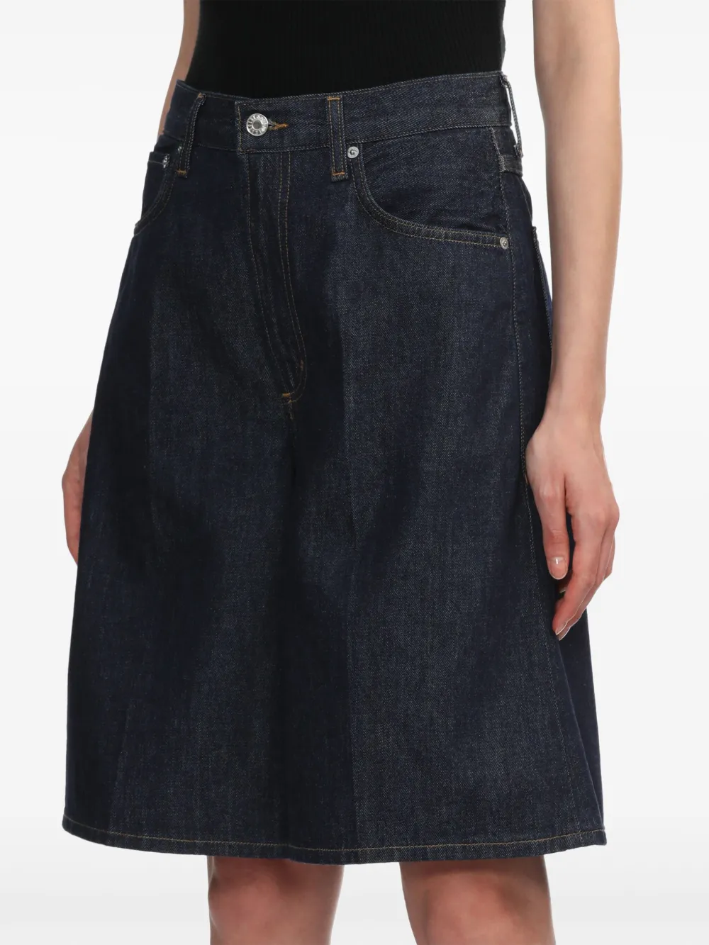 AGOLDE Nolan denim shorts Blauw