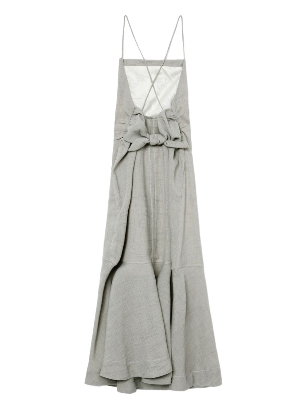 GANNI melange tied maxi dress Women