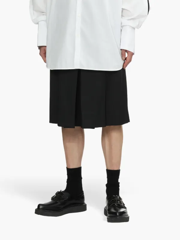 Peter Do Pleated Bermuda Shorts | Black | FARFETCH