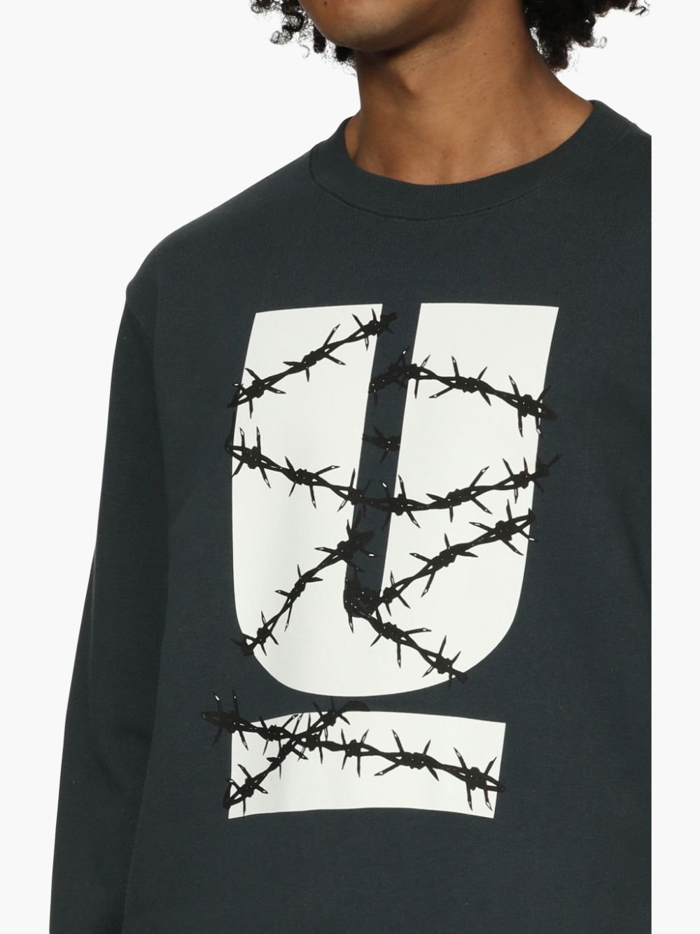 Shop Undercover Logo-print Sweatshirt In 绿色