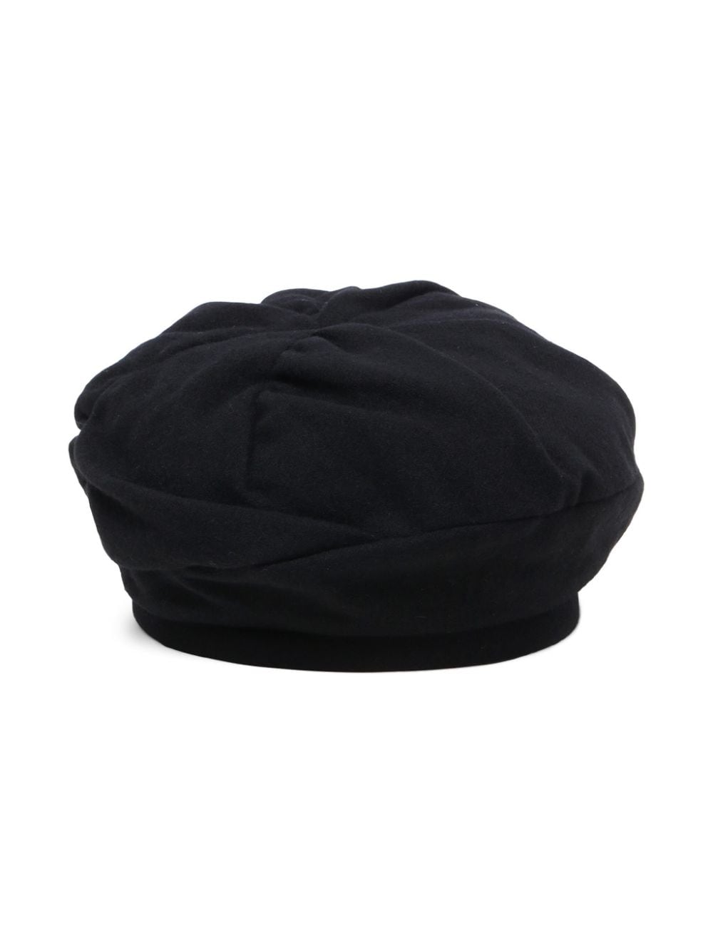 Y's gathered beret - Zwart