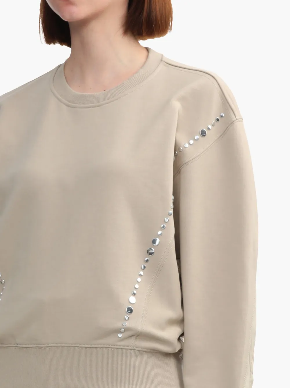 3.1 Phillip Lim Stud Detailing Sweatshirt In Neutrals