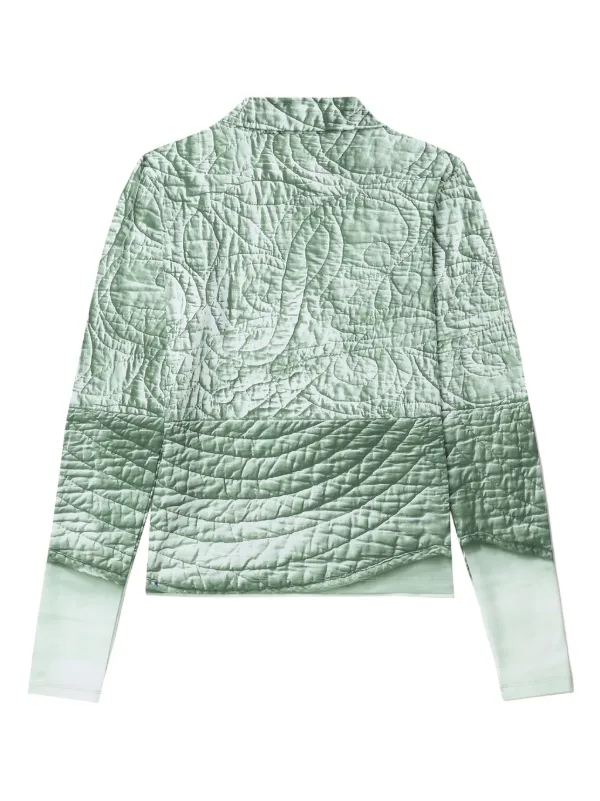 アウターその他 MM6 MAISON MARGIELA Women Outer S52AM0315 M35257728 GREEN MM6 Maison Margiela stitch-logo Bomber Jacket | Green | FARFETCH