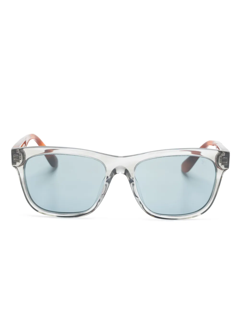 Brunello Cucinelli Zonnebril met wayfarer montuur Grijs