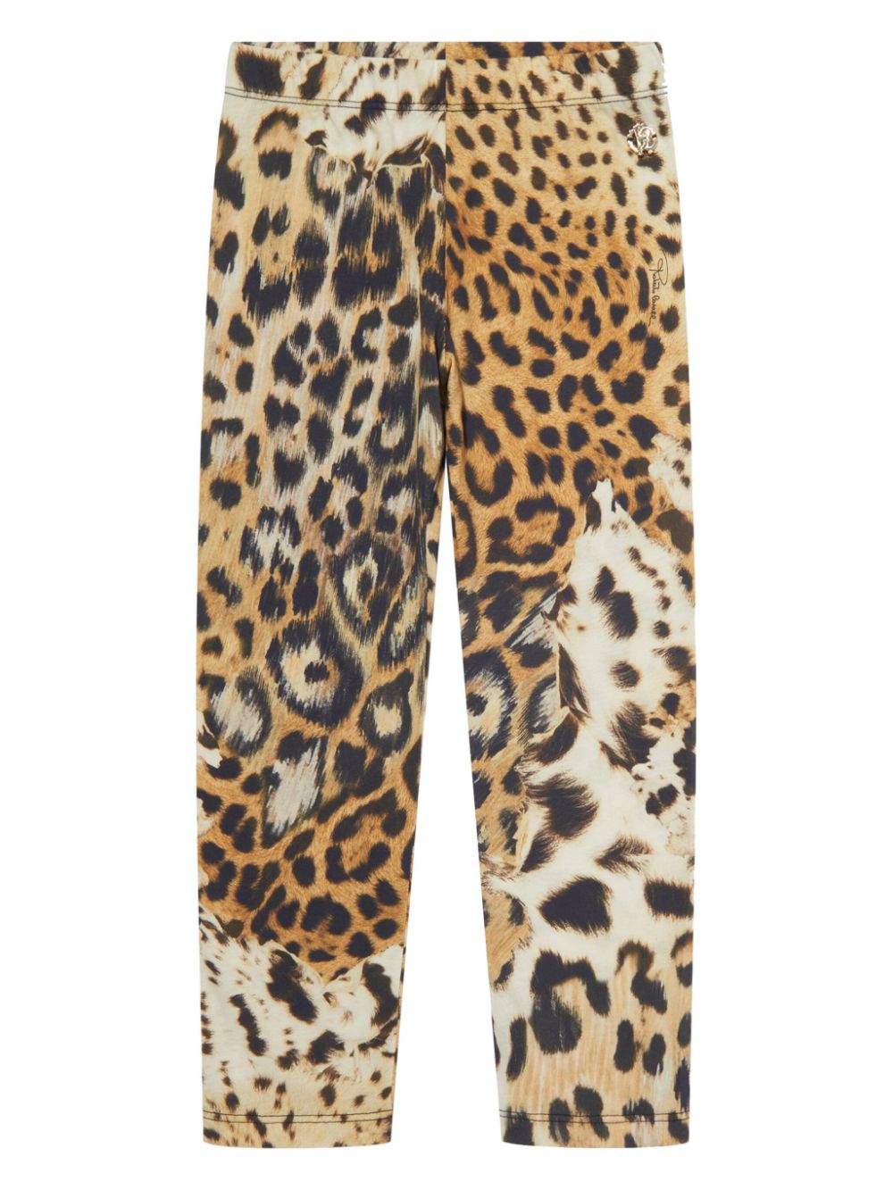 Roberto Cavalli Junior Legging met luipaardprint - Bruin