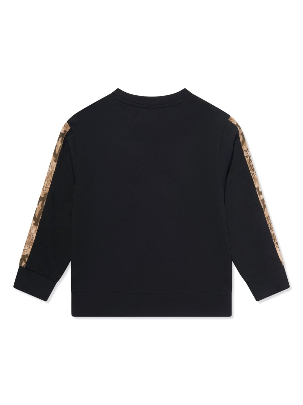 Shop Roberto Cavalli Junior Monogram-print Cotton Sweatshirt In Schwarz