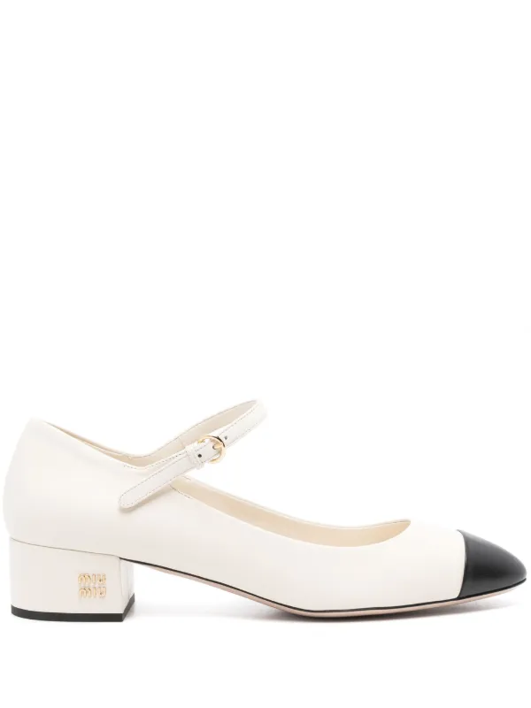 パンプス MIUMIU IVORY LEATHER PUMPS 24205769_54293202_600.jpg
