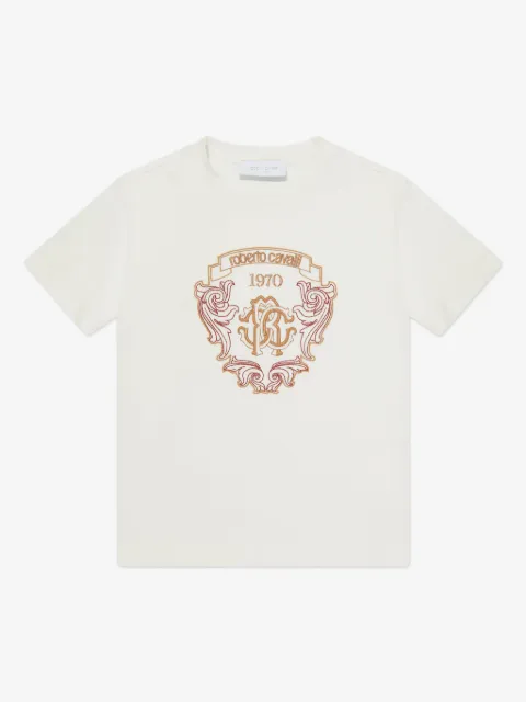 Roberto Cavalli Junior T-shirt med broderet logo