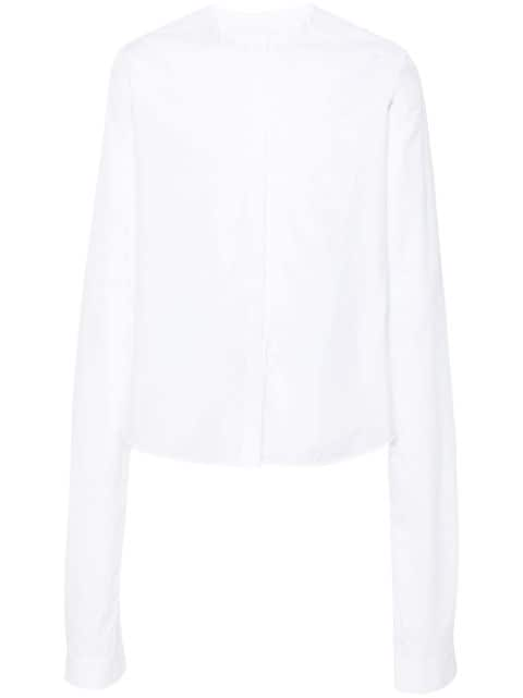 Coperni collarless poplin shirt 