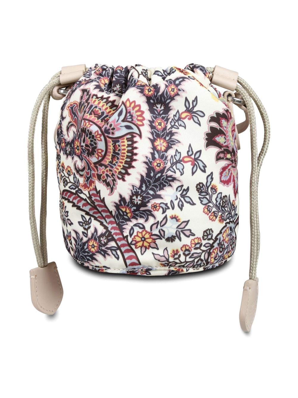 ETRO KIDS floral-print canvas bucket bag - Wit