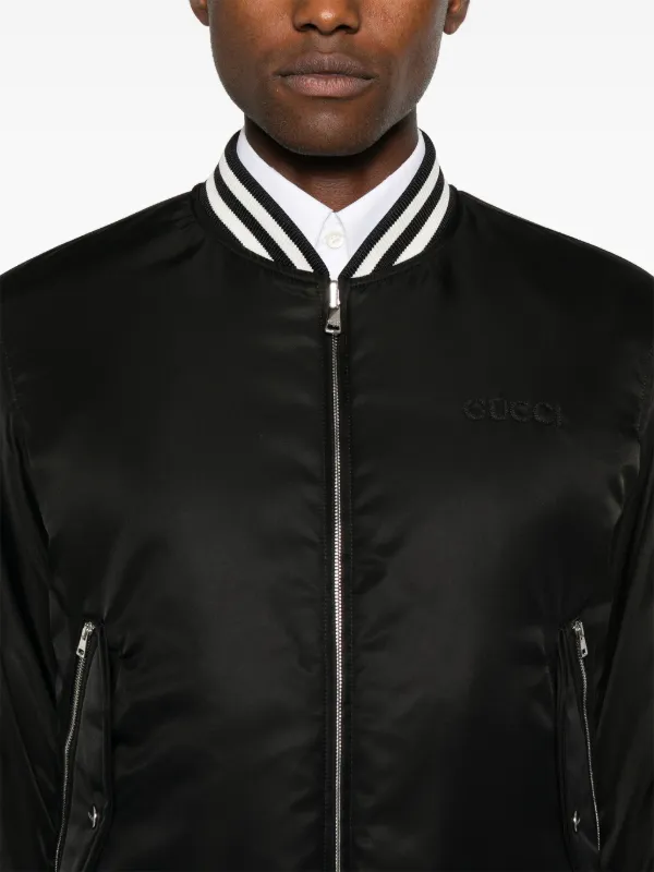 Gucci satin bomber jacket best sale