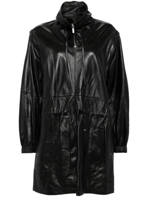 Helmut Lang robe gousset en cuir