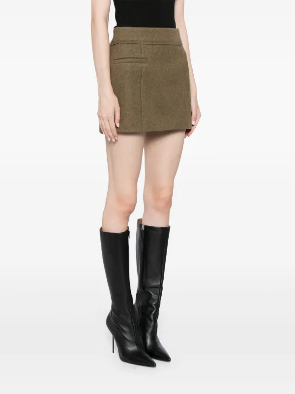 Oasis green suede mini skirt best sale