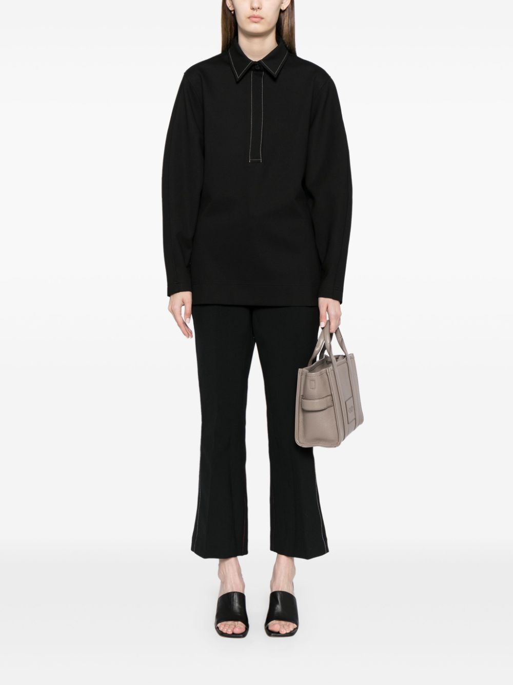 Victoria Beckham Flared broek - Zwart