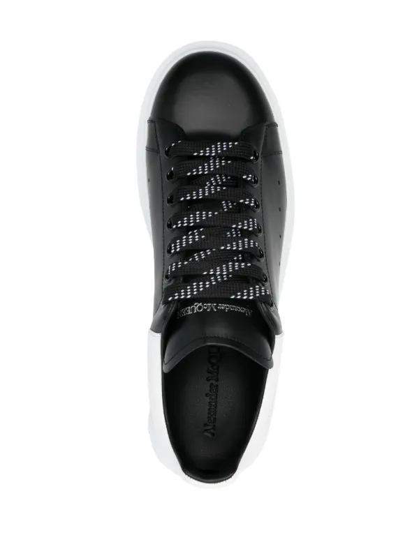 Alexander McQueen Larry Leather Sneakers Black FARFETCH BH